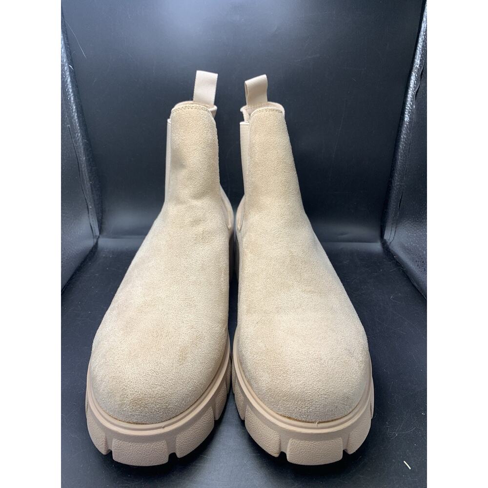 New Women's Sasha slip on Sasha boot Memory Foam Taupe Suede-Like 11M‎